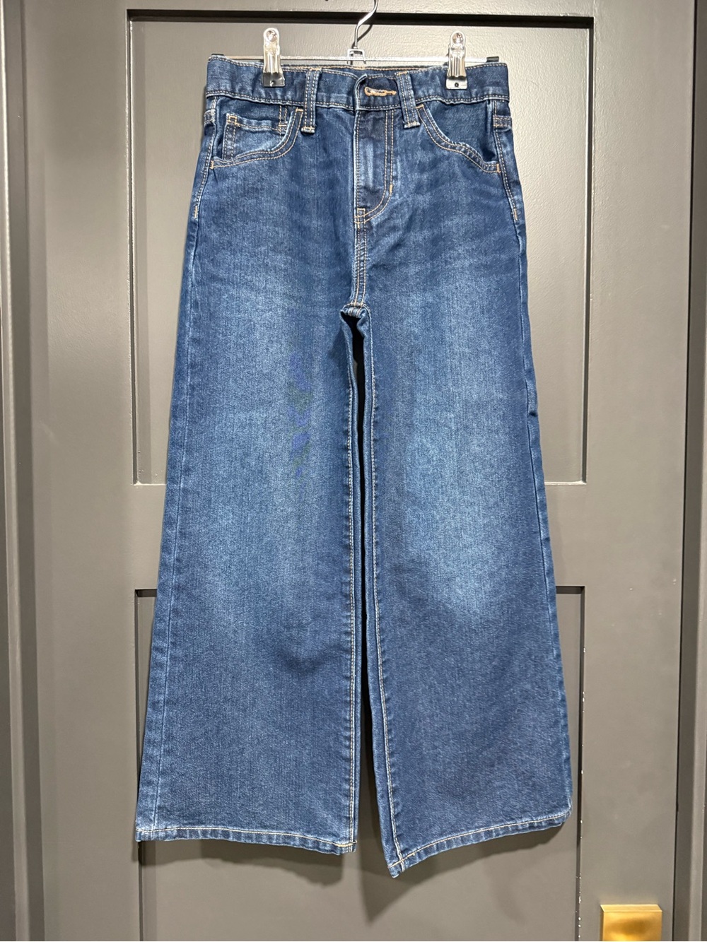 Old Navy High Rise Baggy Wide Leg Jeans - Medium Blue Wash
